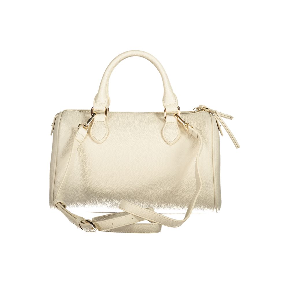 Mario Valentino Beige Polyurethane Women Handbag | Regal Royce