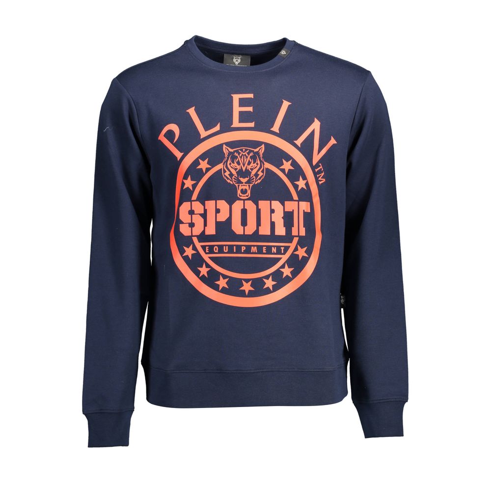Plein Sport Blue Cotton Men's Sweatshirt | Regal Royce