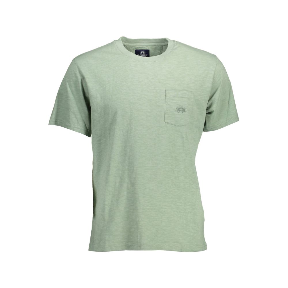 La Martina Verde Cotton Men T-Shirt | Regal Royce