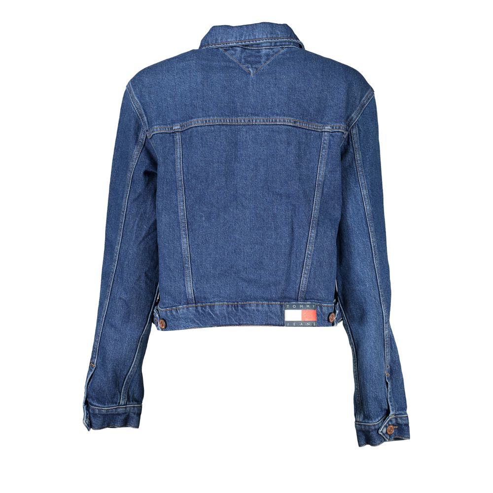 Tommy Hilfiger Blu Cotton Women Jacket | Regal Royce
