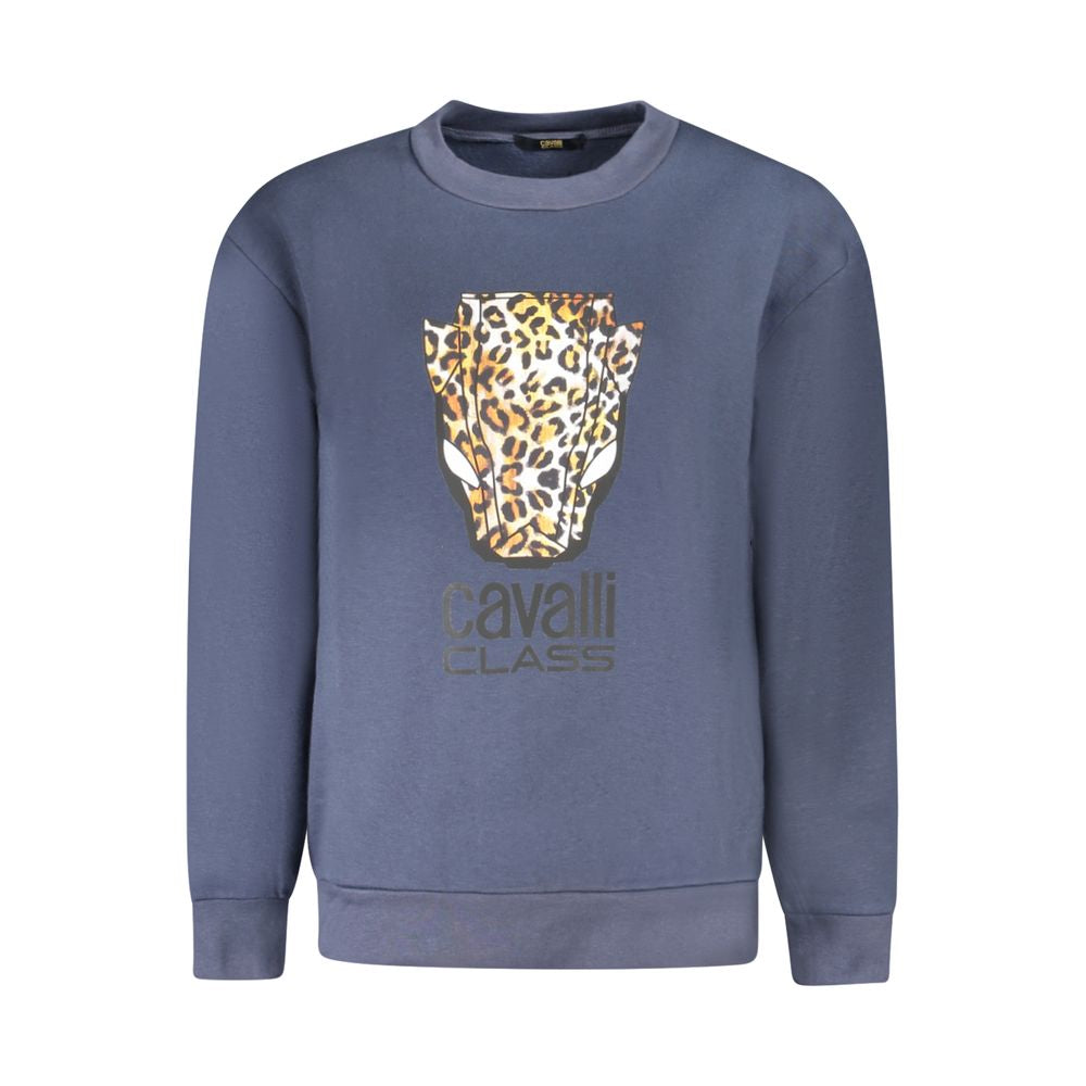 Cavalli Class Blu Polyester Woman Sweatshirt | Regal Royce