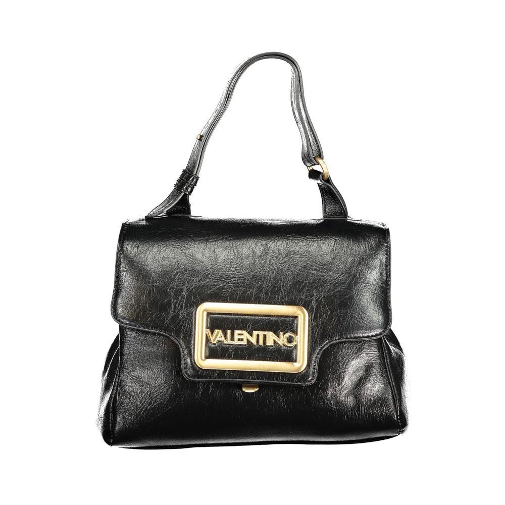 Mario Valentino Nero Poliuretano Women Bag With Adjustable Handle | Regal Royce
