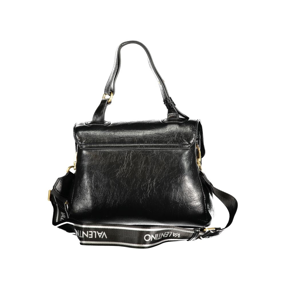 Mario Valentino Nero Poliuretano Women Bag With Adjustable Handle | Regal Royce