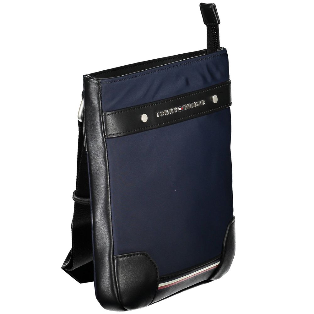 Tommy Hilfiger Blue Polyurethane Men's Shoulder Bag | Regal Royce