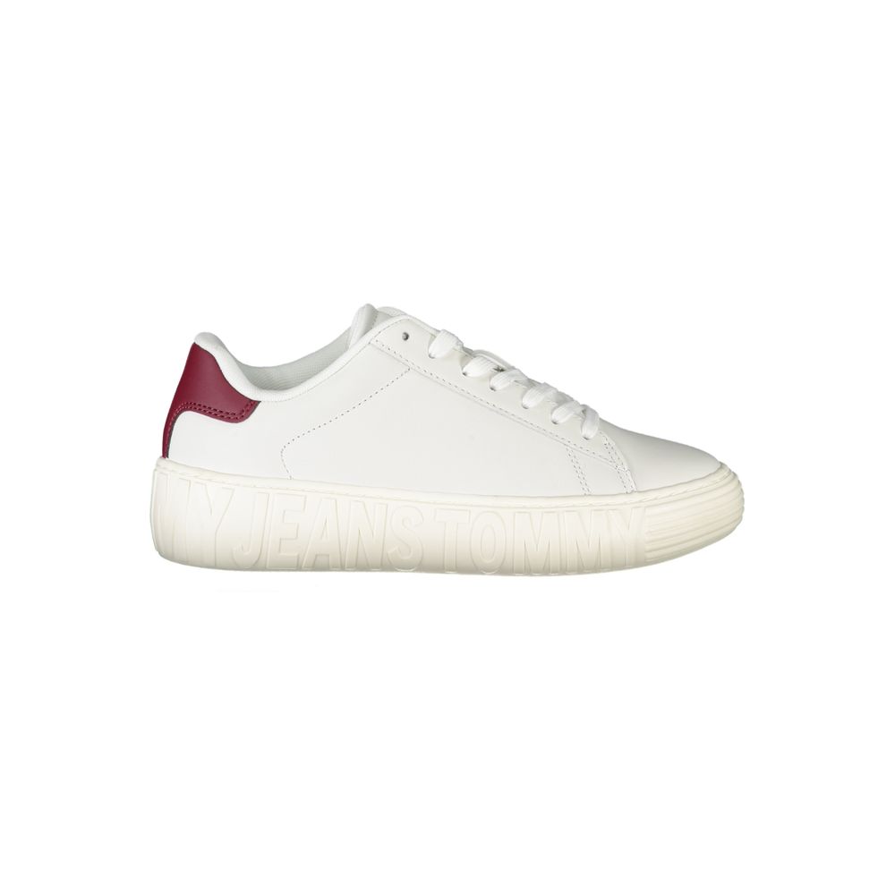 Tommy Hilfiger White Leather Women Sneaker | Regal Royce