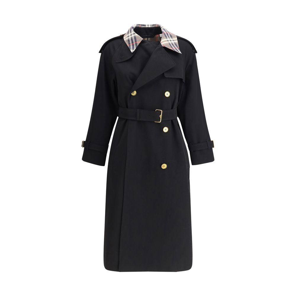 Burberry Black Cotton Coat | Regal Royce