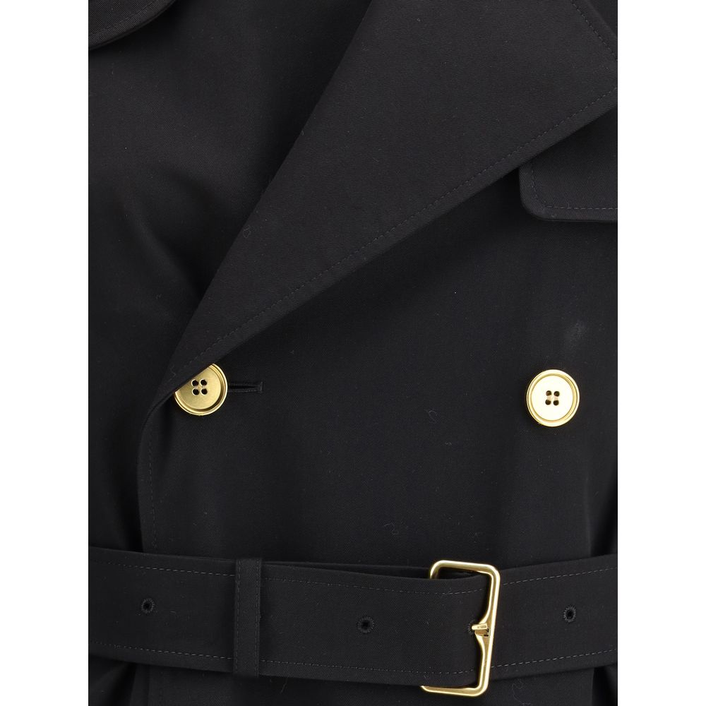 Burberry Black Cotton Coat | Regal Royce