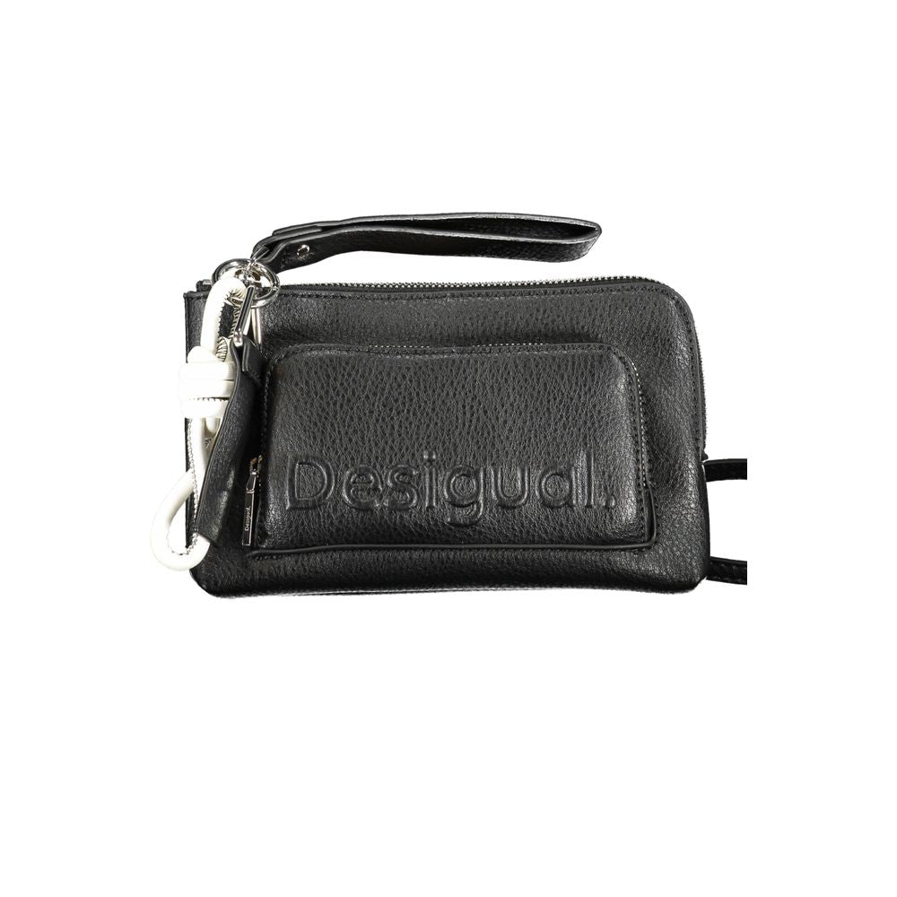 Desigual Black Faux Leather Women Shoulder Bag | Regal Royce