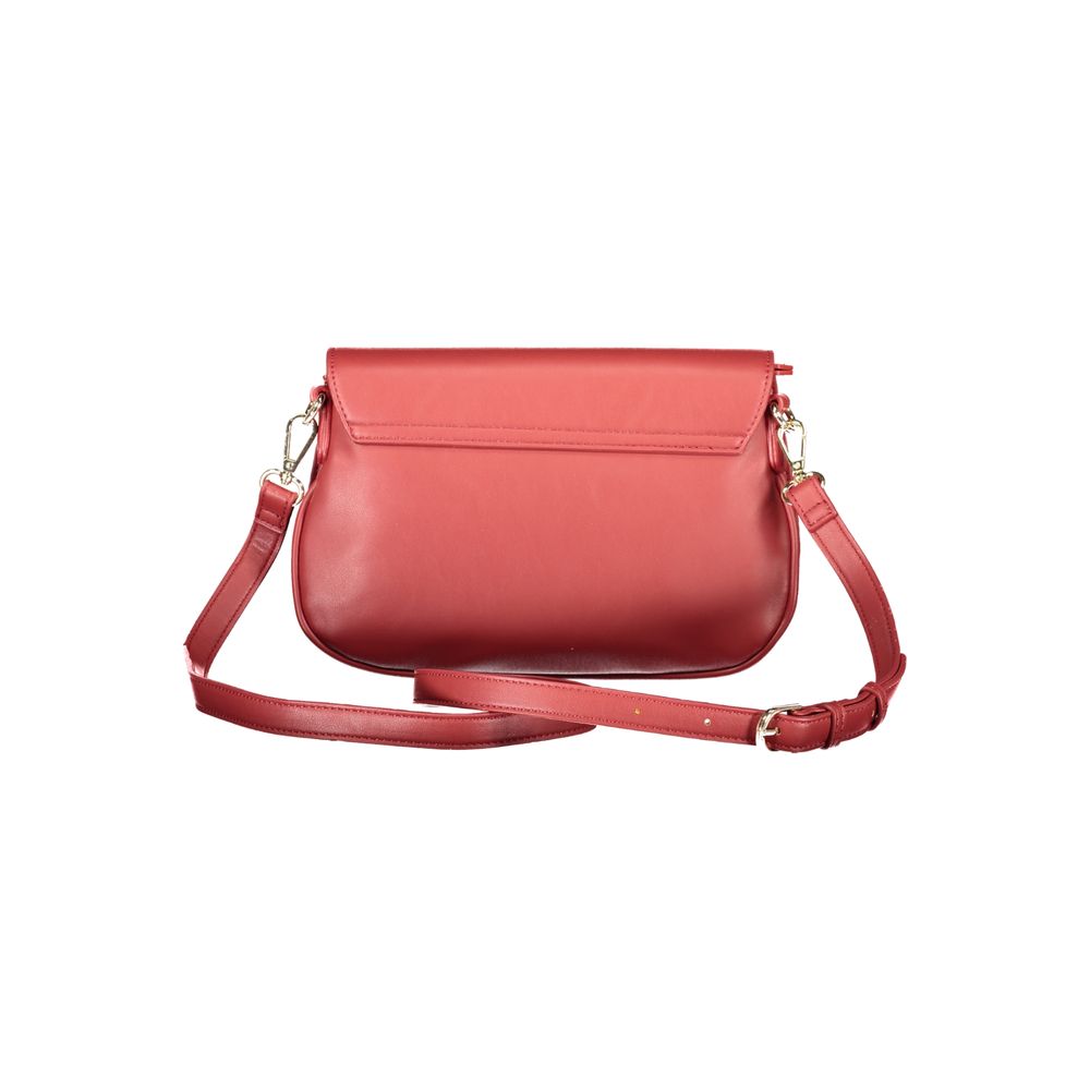 Mario Valentino Rosso Polyurethane Women Handbag | Regal Royce