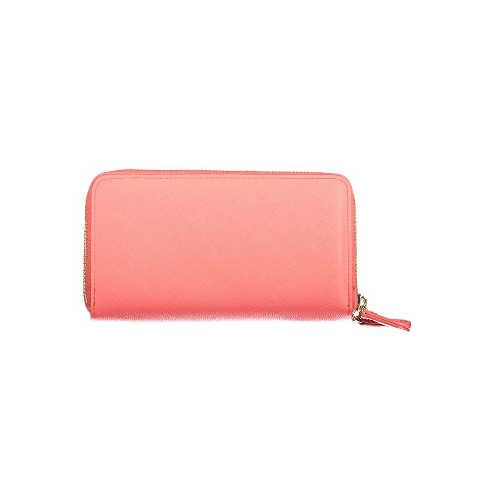 Mario Valentino Pink Polyethylene Wallet
