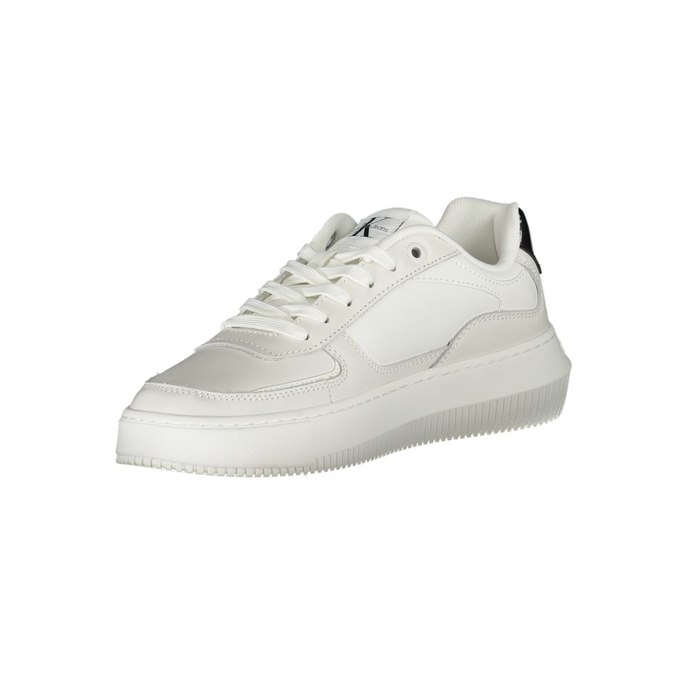 Calvin Klein White Leather Women Sneaker | Regal Royce