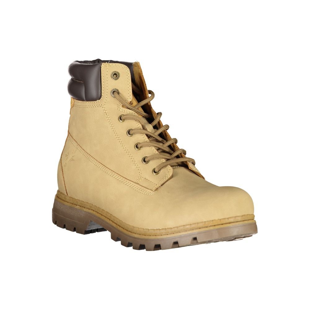 Carrera Beige Polyester Men's Ankle Boot | Regal Royce