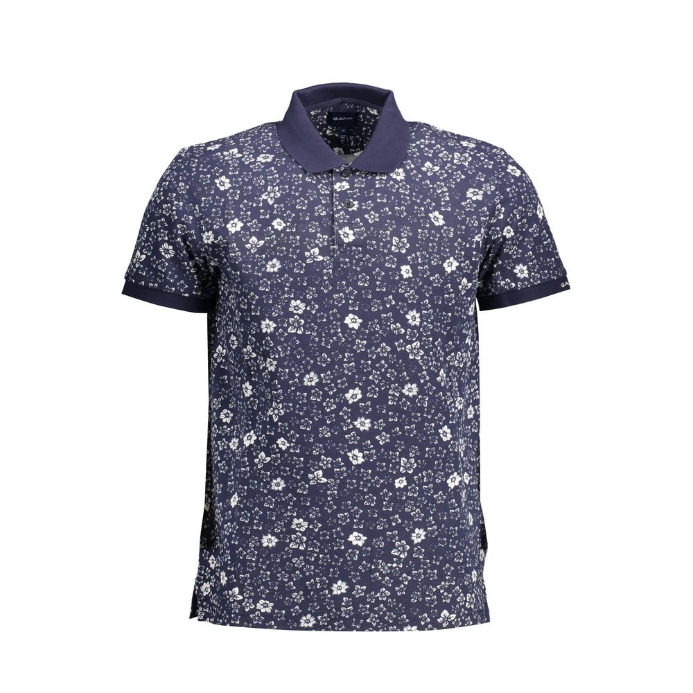 Gant Blue Cotton Men Polo Shirt | Regal Royce