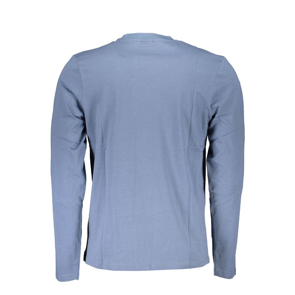 North Sails Blue Cotton Men T-Shirt | Regal Royce