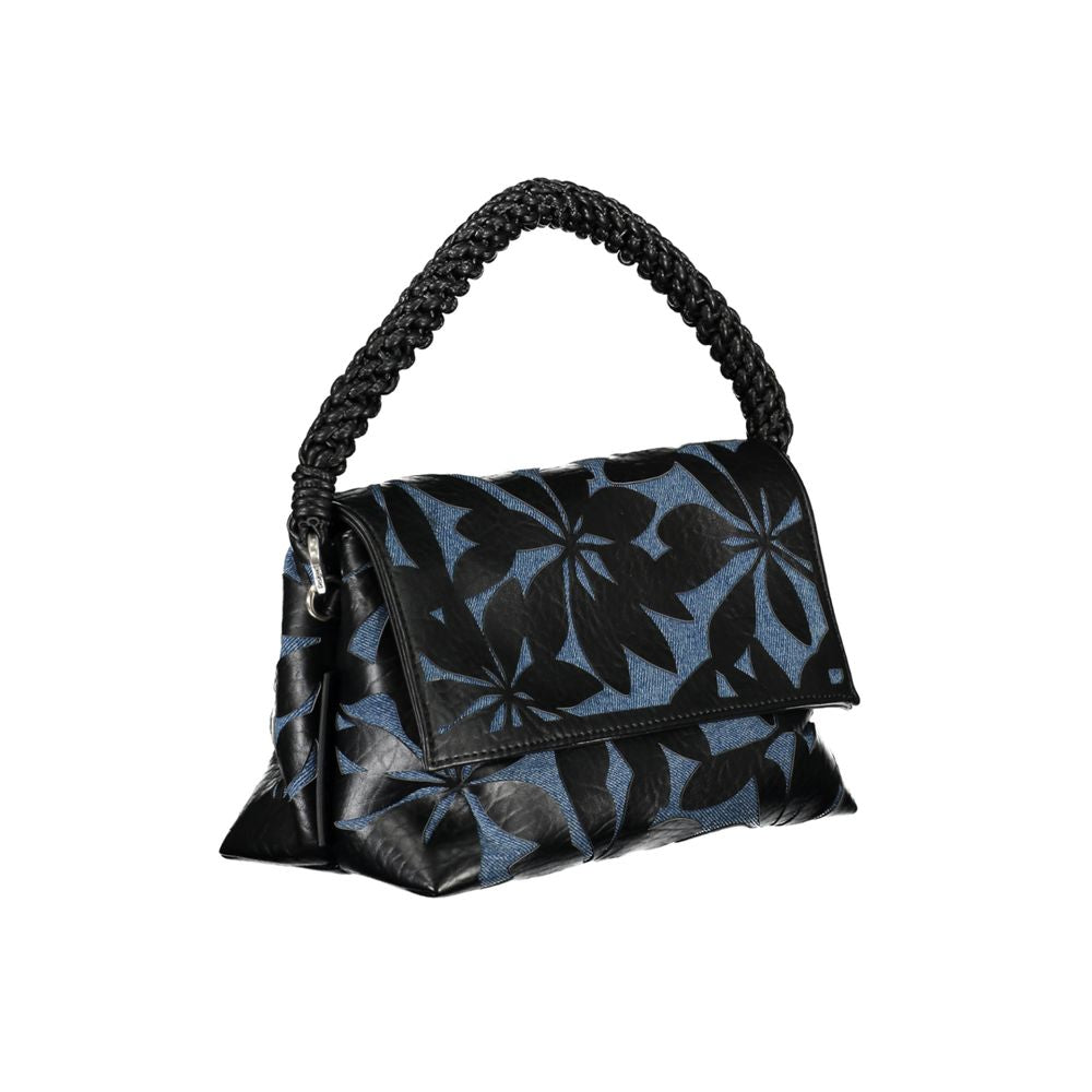 Desigual Black Polyurethane Women Handbag | Regal Royce