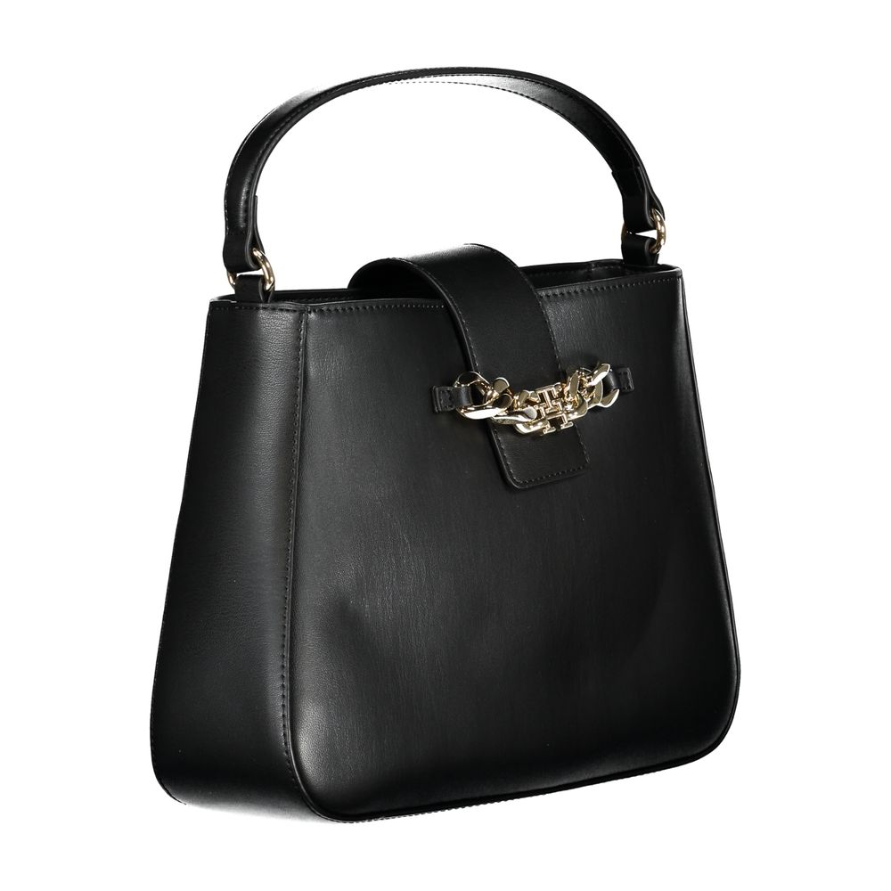Tommy Hilfiger Nero Poliuretano Women Handbag | Regal Royce