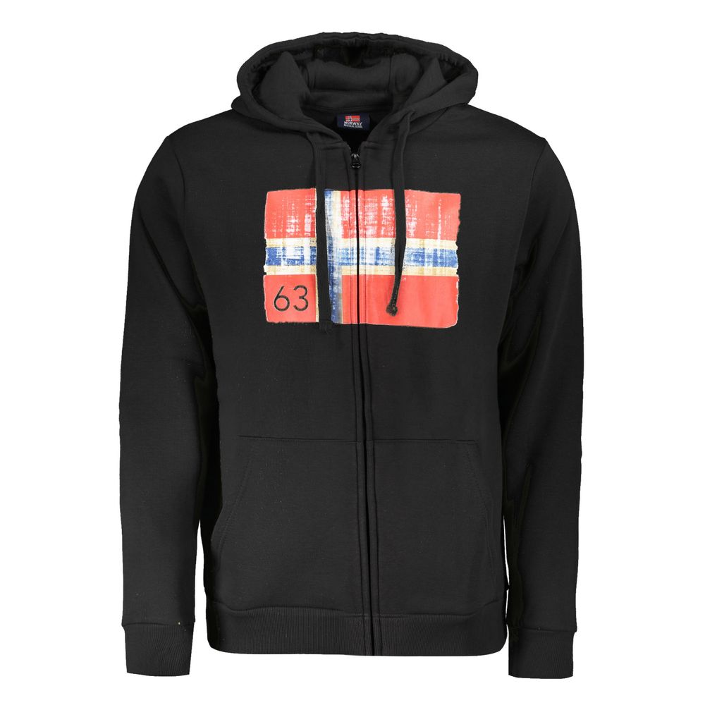 Norway 1963 Black Polyester Men's Sweatshirt | Regal Royce