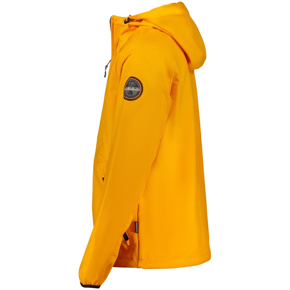 Napapijri Orange Recycled Polyester Men Jacket | Regal Royce