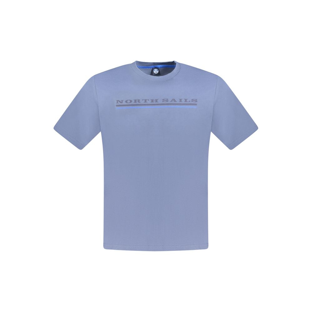 North Sails Blu Cotton Men T-Shirt | Regal Royce