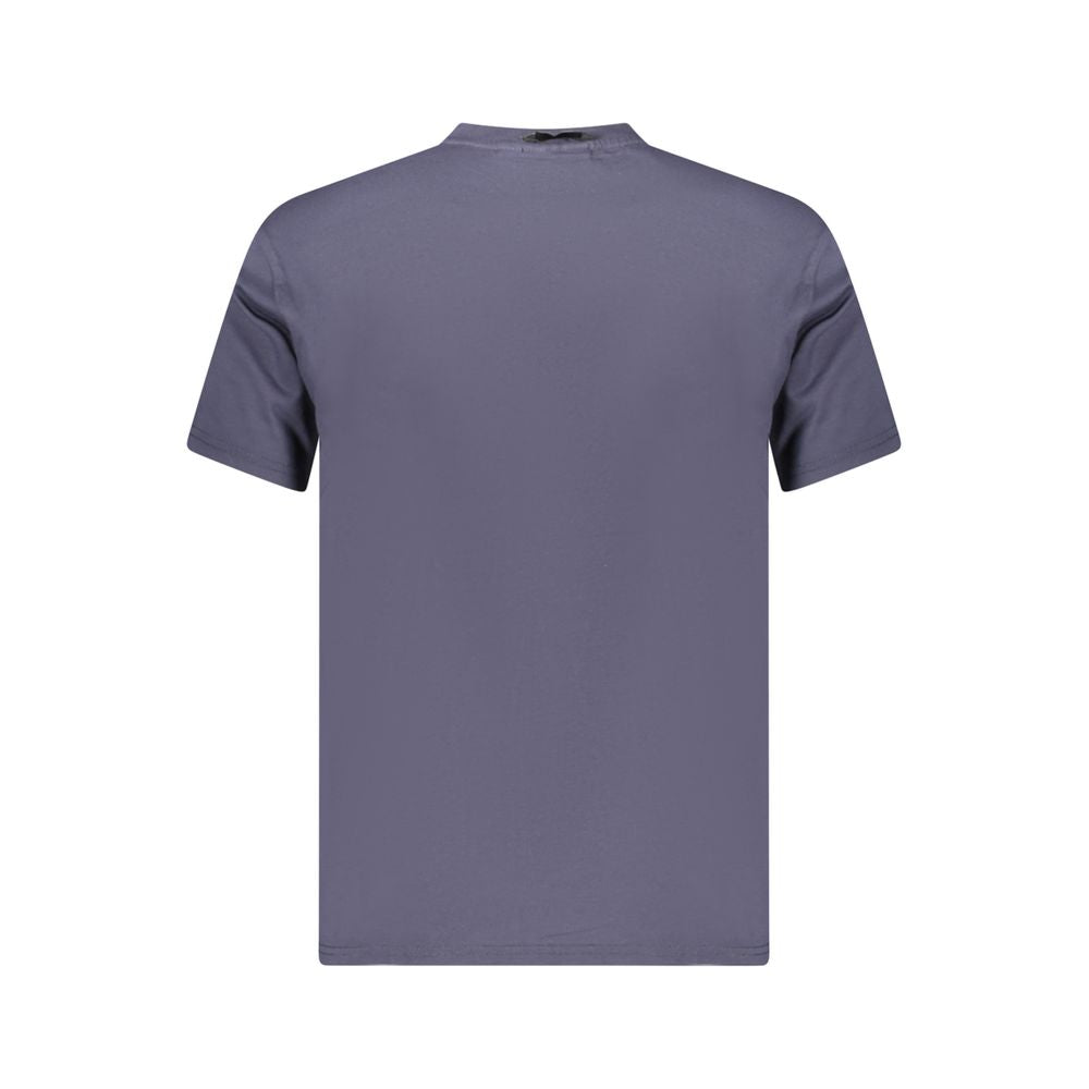 Napapijri Blue Organic Cotton Men T-Shirt | Regal Royce