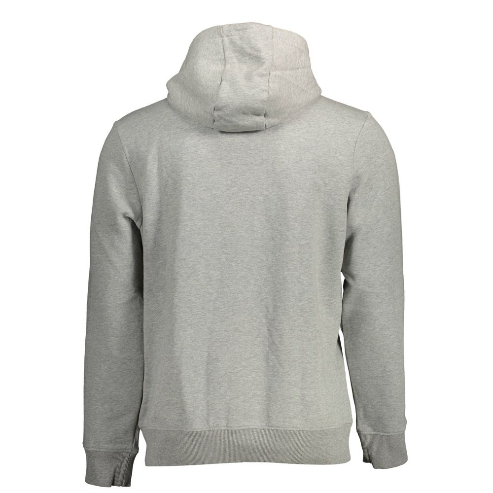 Napapijri Gray Cotton Men's Hoodie | Regal Royce