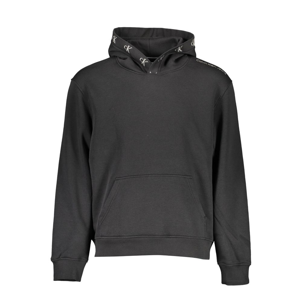 Calvin Klein Black Cotton Men's Sweatshirt with Hood | Regal Royce