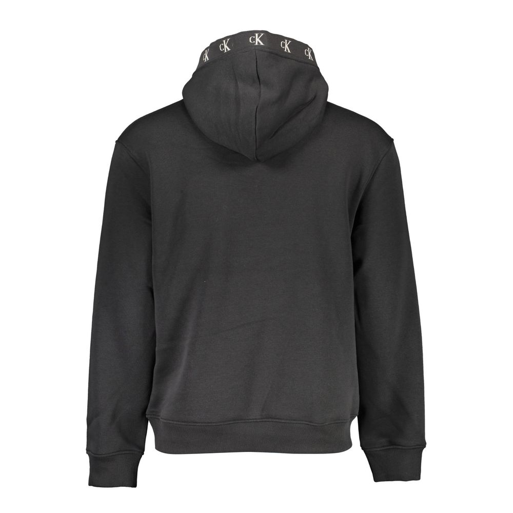 Calvin Klein Black Cotton Men's Sweatshirt with Hood | Regal Royce