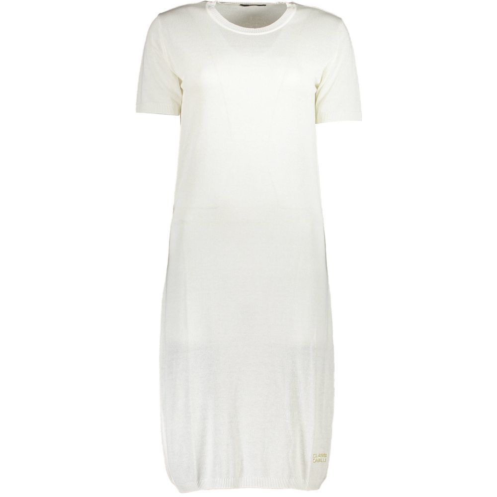 Cavalli Class White Viscose Women Dress | Regal Royce