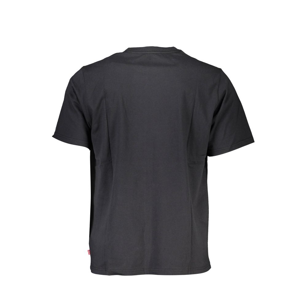 Levi's Black Cotton Men T-Shirt | Regal Royce