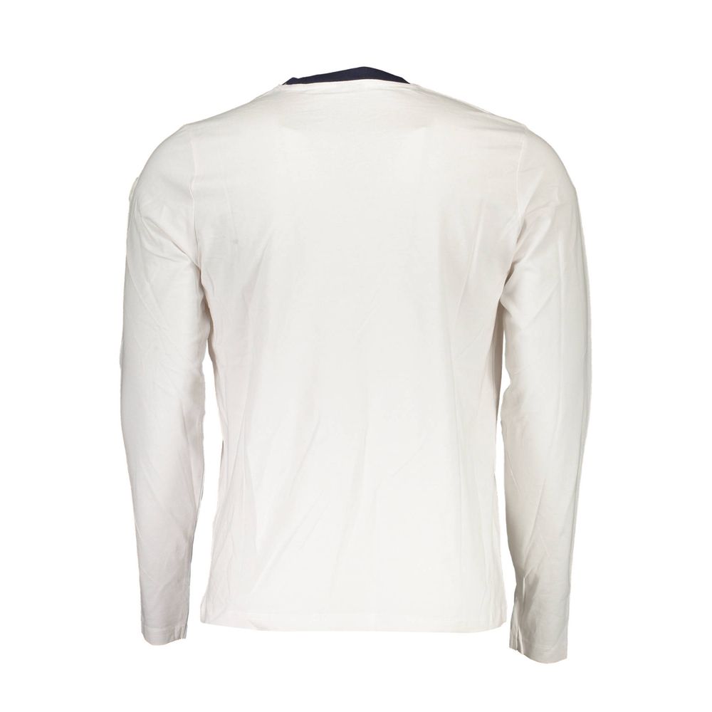 North Sails White Cotton Men T-Shirt | Regal Royce