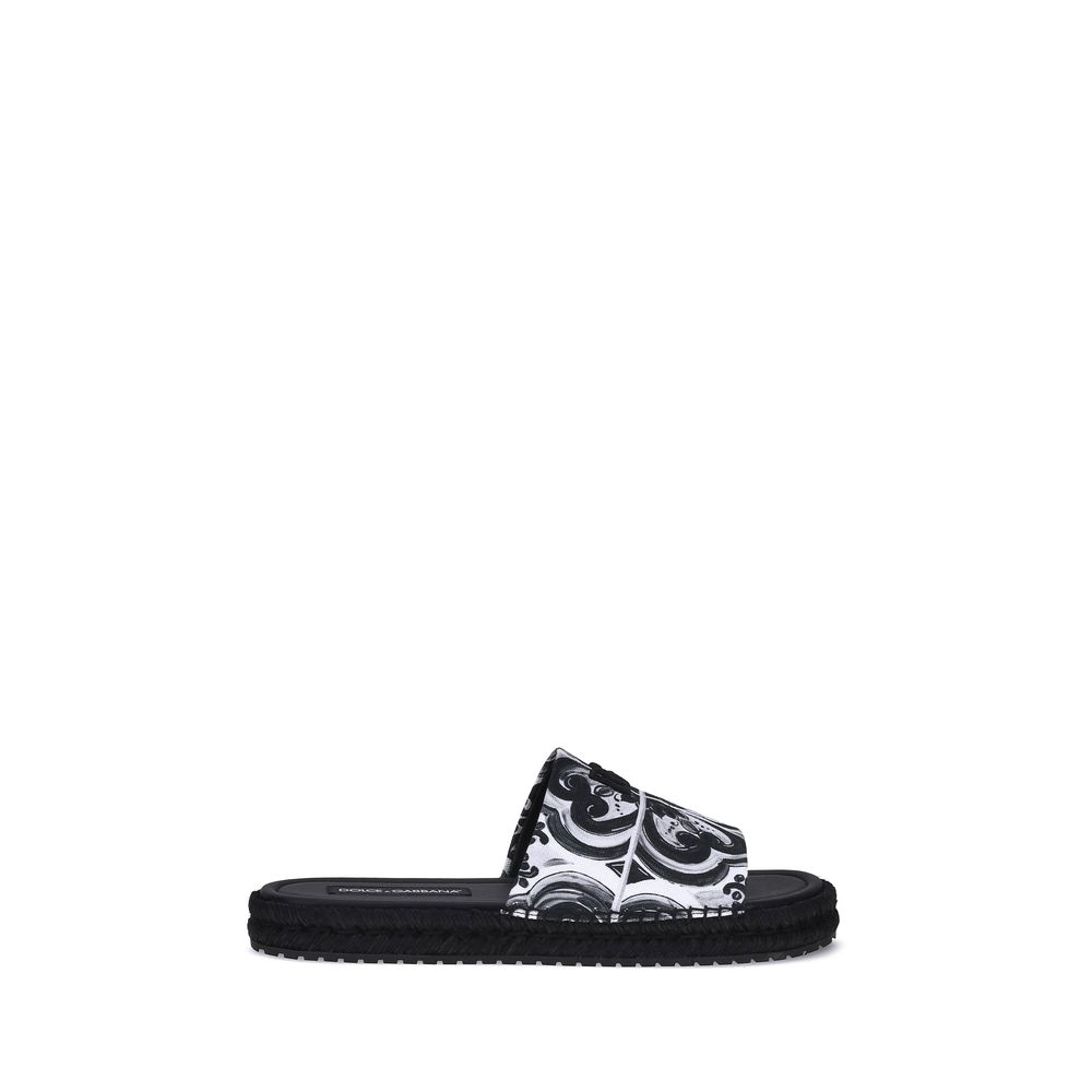 Dolce & Gabbana Black Cotton Espadrilles | Regal Royce