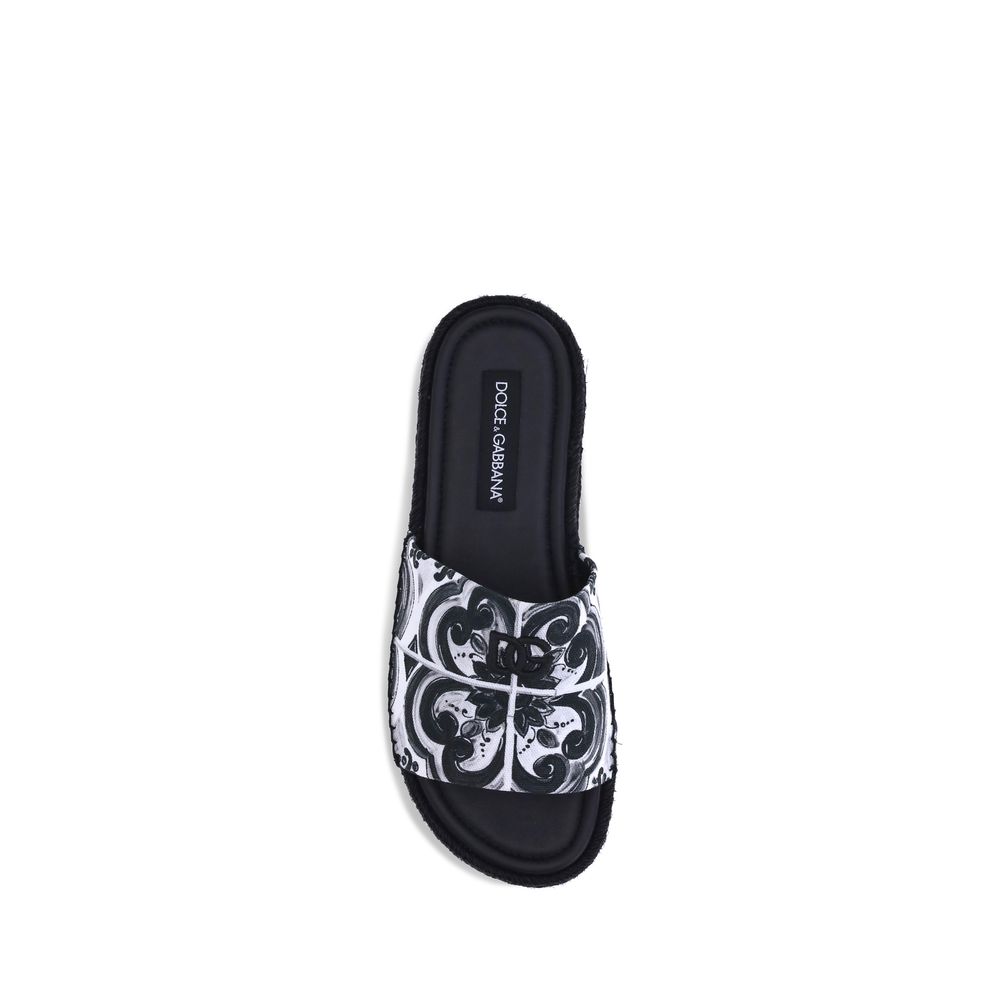 Dolce & Gabbana Black Cotton Espadrilles | Regal Royce