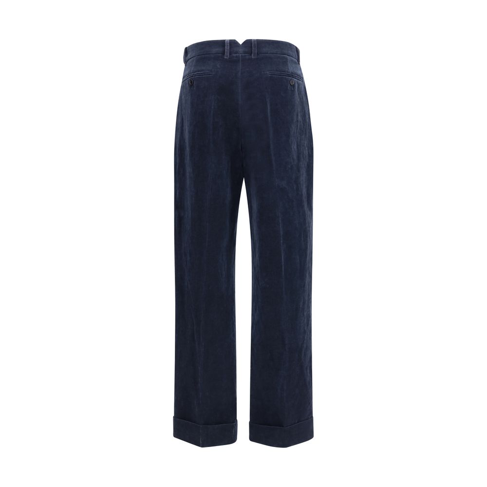 Valentino Blue Cotton Pants | Regal Royce