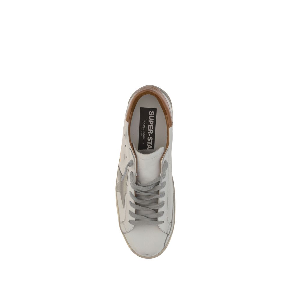 Golden Goose White Leather Superstar Sneakers | Regal Royce