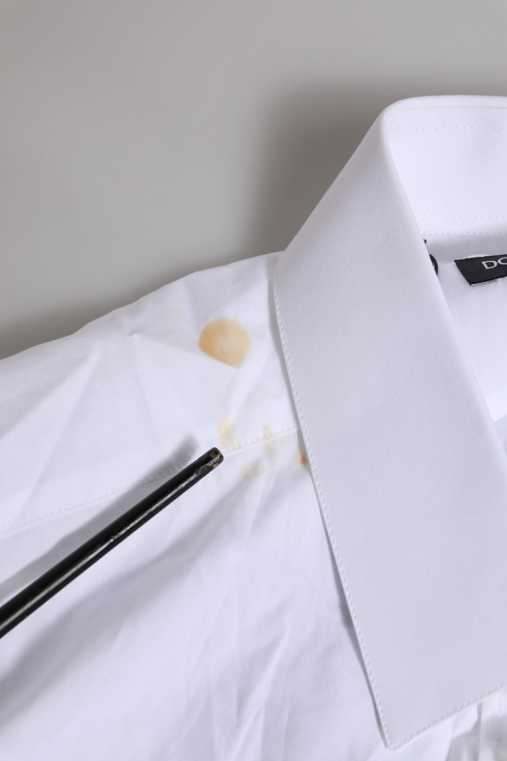 Dolce & Gabbana White Cotton MARTINI Long Sleeve Formal Shirt | Regal Royce