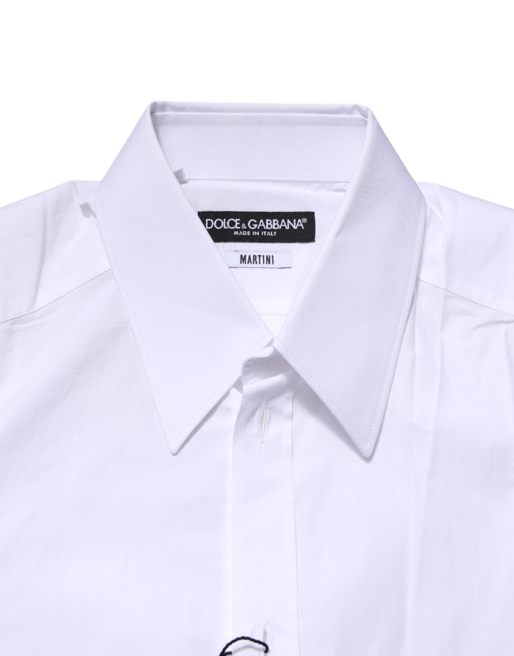Dolce & Gabbana White MARTINI Long Sleeves Dress Formal Shirt | Regal Royce