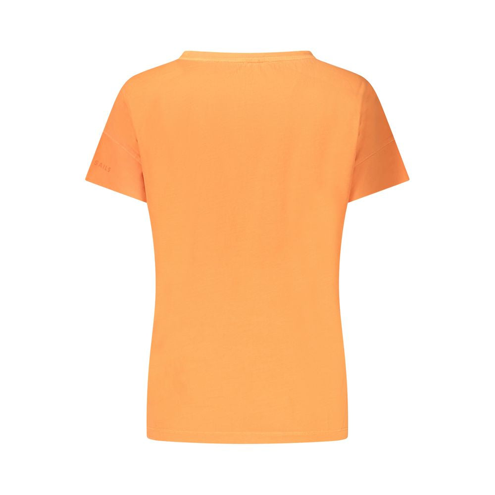 North Sails Arancione Cotton Women T-Shirt | Regal Royce