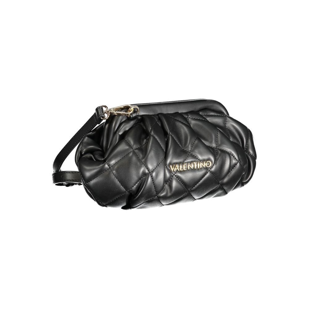 Mario Valentino Black Polyurethane Women Handbag | Regal Royce