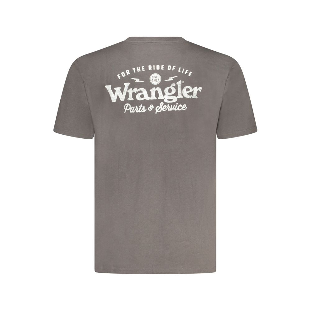 Wrangler Black Cotton Men's T-Shirt | Regal Royce