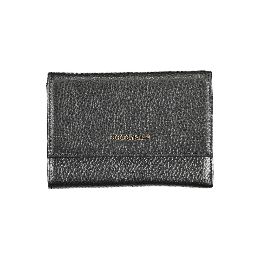 Coccinelle Black Leather Women Wallet | Regal Royce