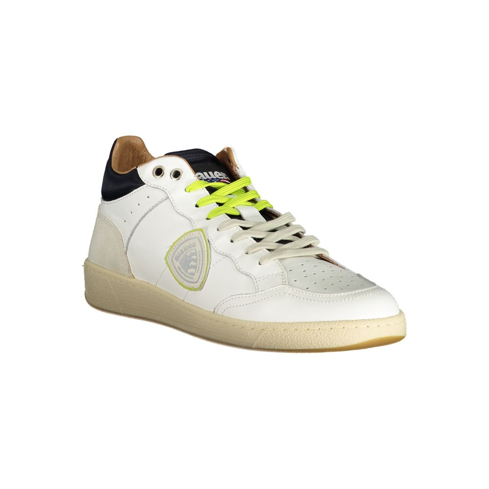 Blauer Bianco Leather Men Sneaker | Regal Royce