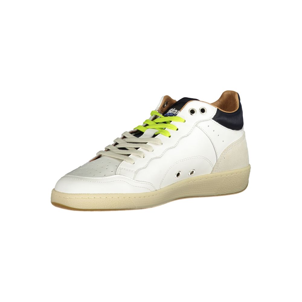 Blauer Bianco Leather Men Sneaker | Regal Royce
