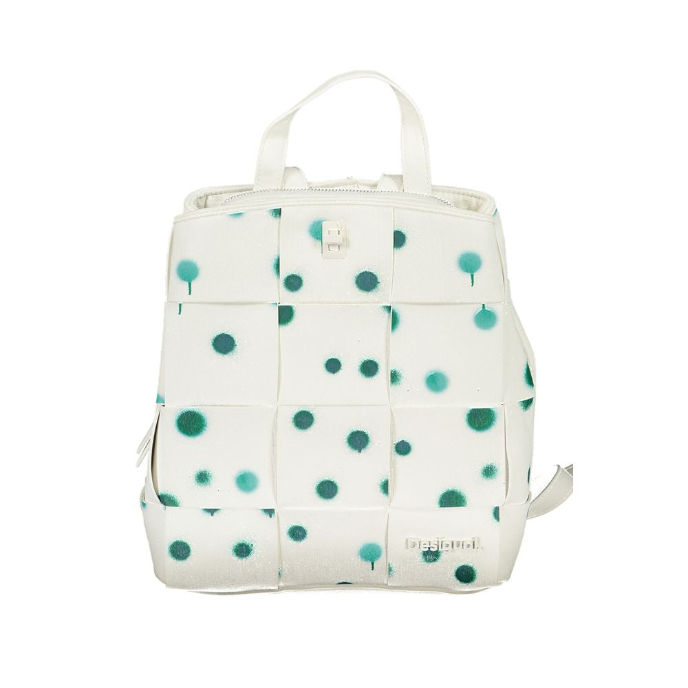 Desigual White Polyurethane Women's Backpack | Regal Royce