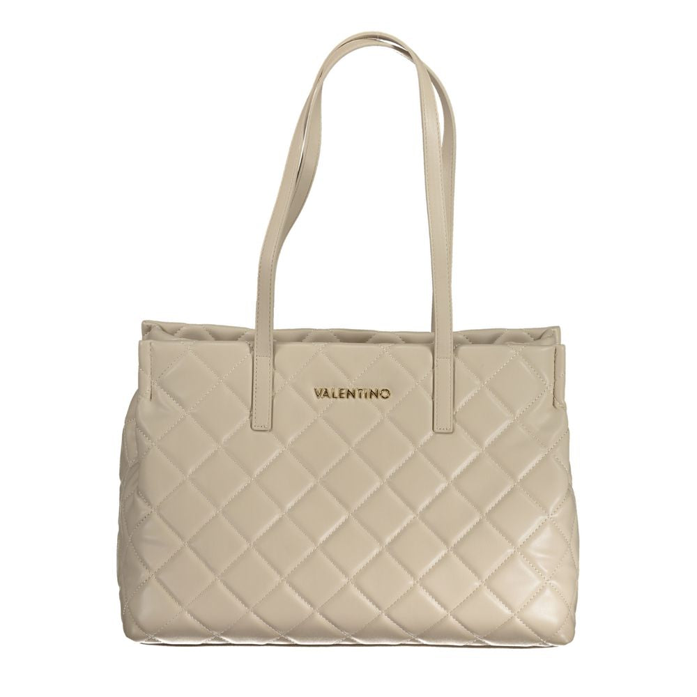 Mario Valentino Beige Polyurethane Womens Bag | Regal Royce