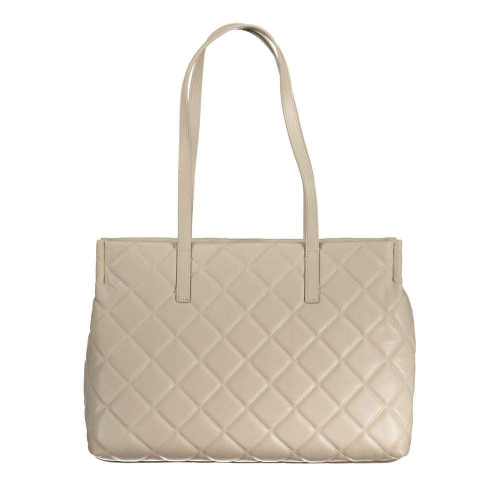 Mario Valentino Beige Polyurethane Womens Bag | Regal Royce