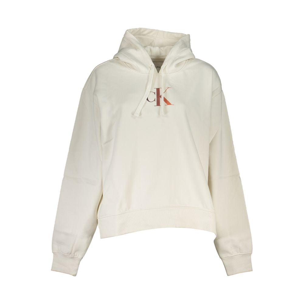 Calvin Klein White Cotton Women Sweatshirt | Regal Royce