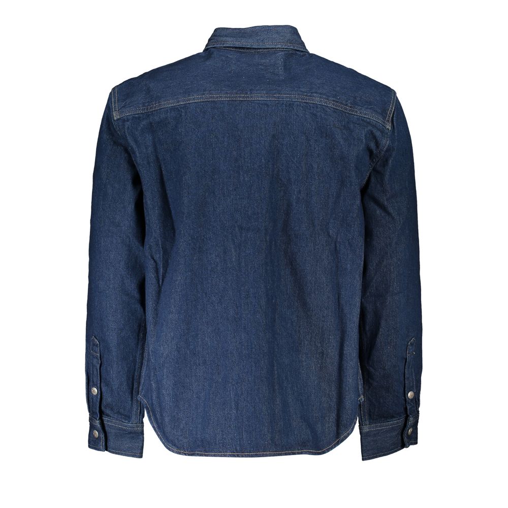 Calvin Klein Blu Cotton Men Jacket | Regal Royce
