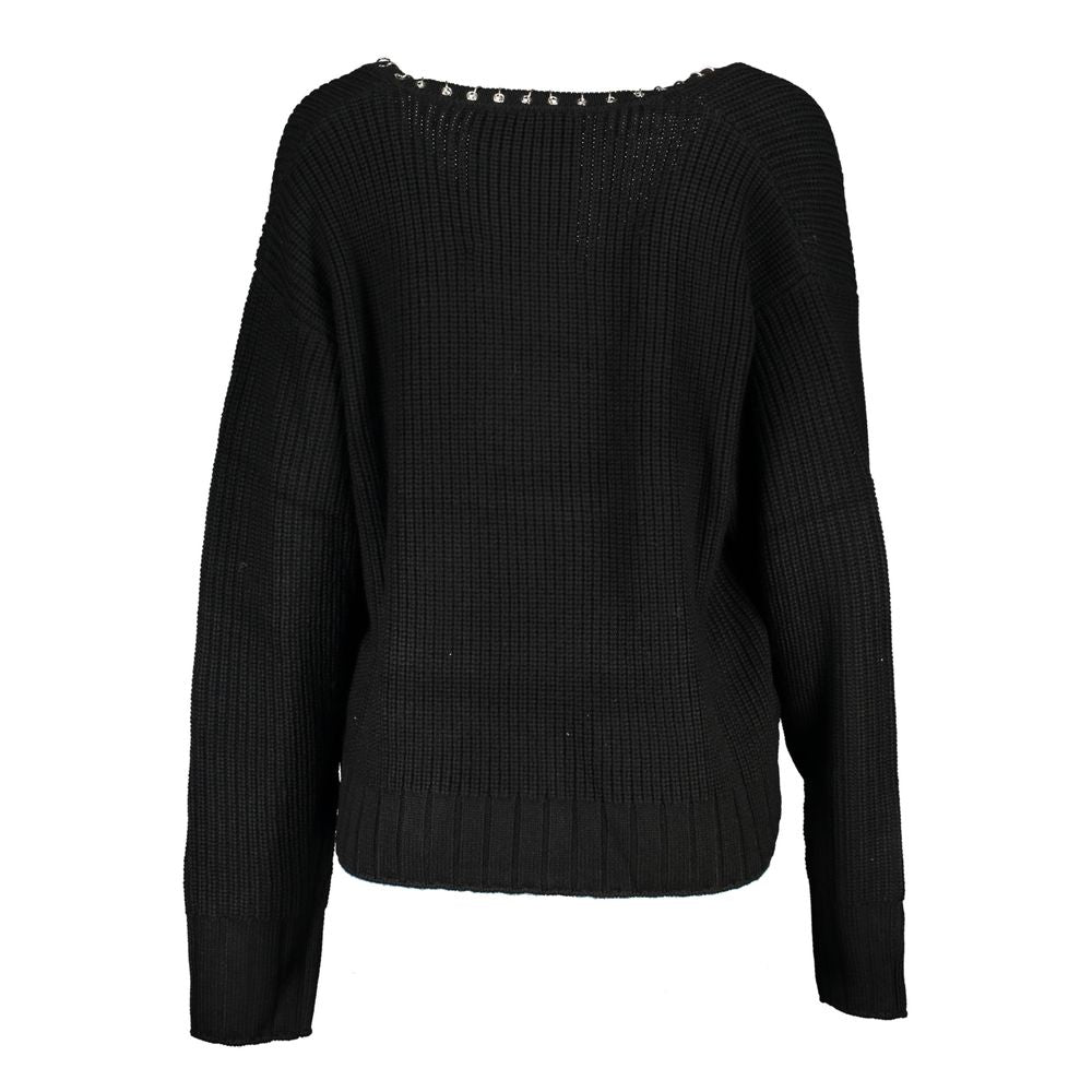 Patrizia Pepe Black Tessuto Women Sweater | Regal Royce