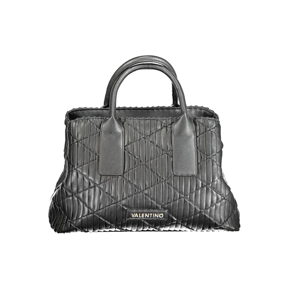 Mario Valentino Black Polyurethane Women Handbag | Regal Royce