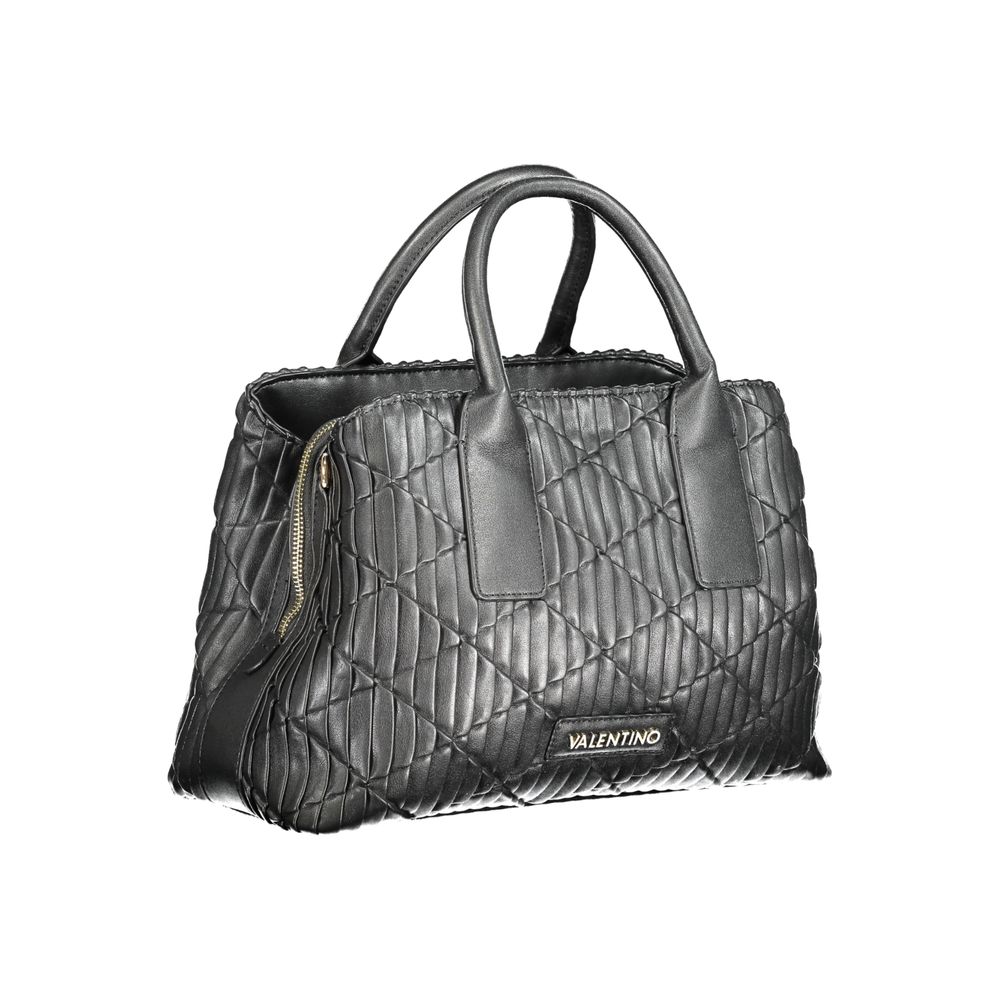 Mario Valentino Black Polyurethane Women Handbag | Regal Royce